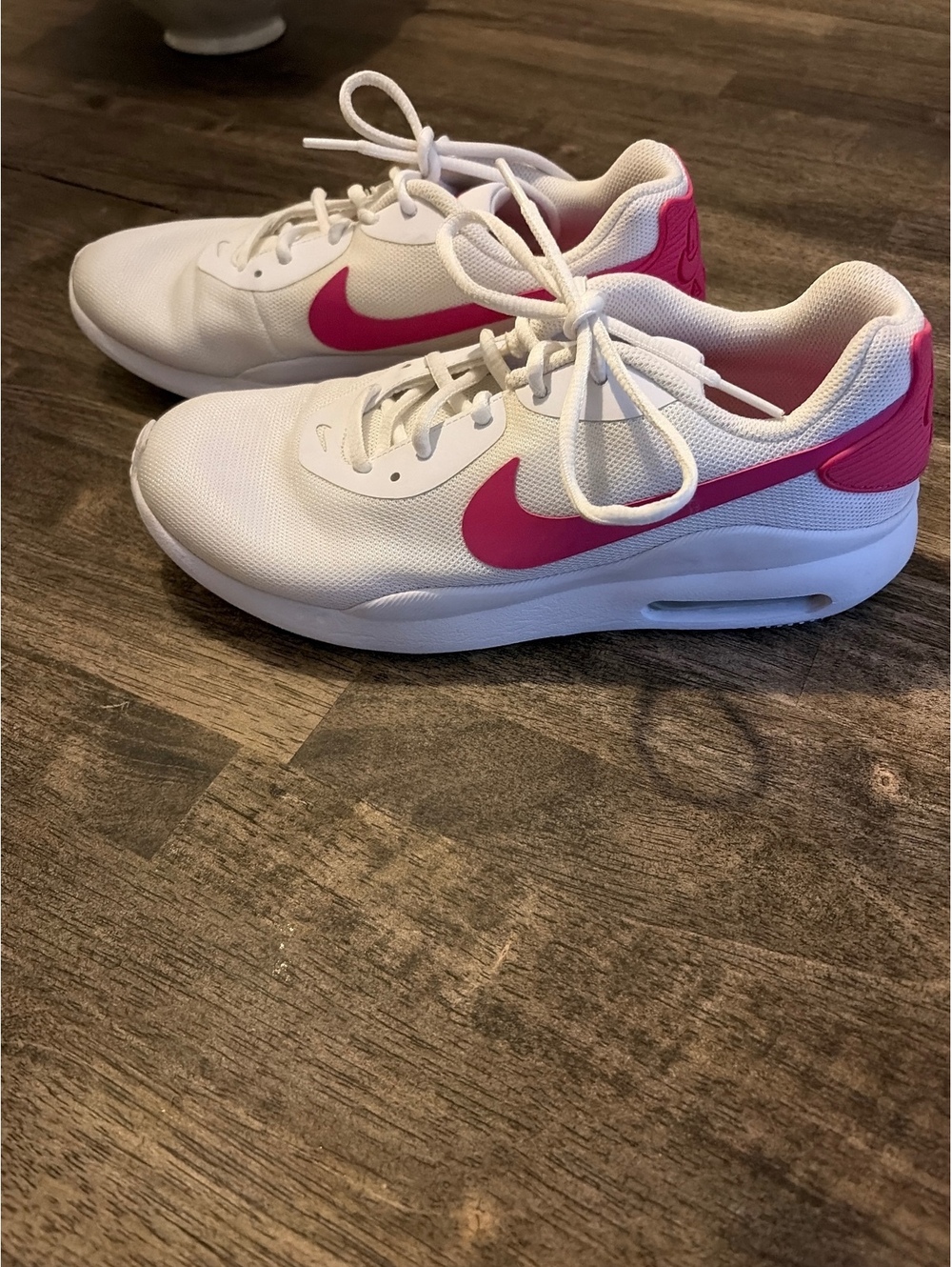 Nike Air Max White and Pink Women's Sneakers Size 9
